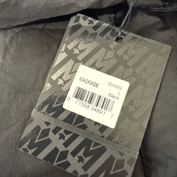 MACKAGE ISHANI BLACK L - BRAND NEW LADIES DOWN COAT - Picture 7 of 9